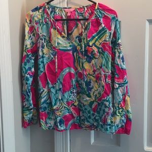 Lilly Pulitzer long sleeved blouse